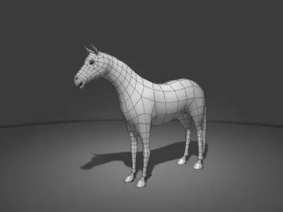 Horse Base Mesh Free 3D model