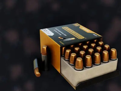 NZ Ammo 45 ACP KV-14R Low-poly 3D model