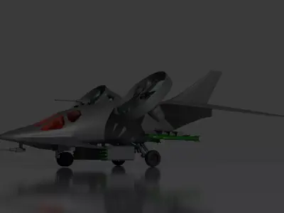 Sci Fi Aircraft 3D model