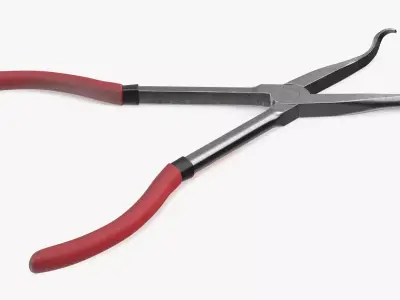Automotive Spark Plug Boot Puller with Rubber Grip 3D model