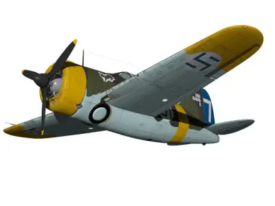 Brewster F2A Buffalo B239 3D model