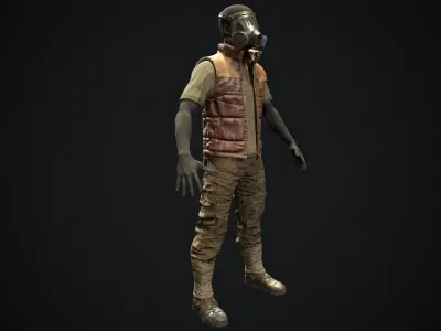 Skull armor 10 Low-poly 3D model