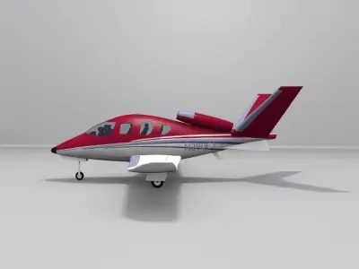 Cirrus Vision SF50 Low-poly 3D model