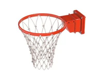 Basketball net and Basketballs   Low-poly 3D model