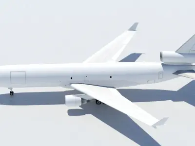 McDonell Douglas MD-11F freighter Low Poly Static Low-poly 3D model