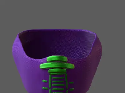 Gas mask helmet 3d model scifi Low-poly  Low-poly 3D model 537