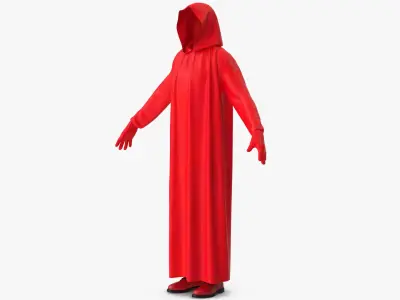 Hooded Costume 16 3D model