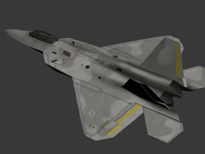 Lowpoly Military Aircrafts Low-poly 3D model