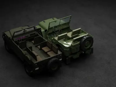 JEEP CAR WAR 3D model