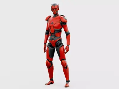 CYBORGTOPIA B-21 Rigged for Unreal Engine - Unity - MIXAMO 3D model