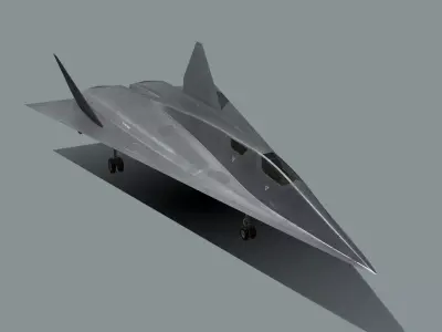 SR-91 Aurora Low-poly 3D model