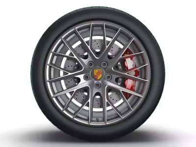 Porsche Panamera wheel 3D model