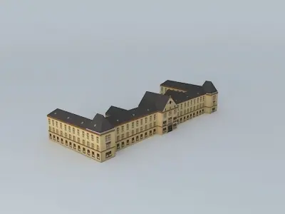 Old barracks at Sisak Free 3D model