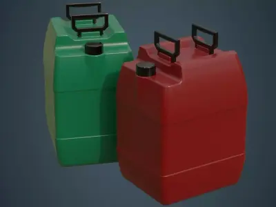 Fuel Can 8A Low-poly 3D model