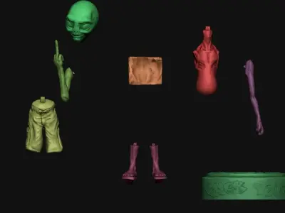 Paul the Alien 3D Printing Creation 3D print model