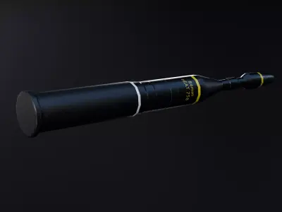 84mm HEAT 758 Carl Gustaf M3-M4 Low-poly 3D model
