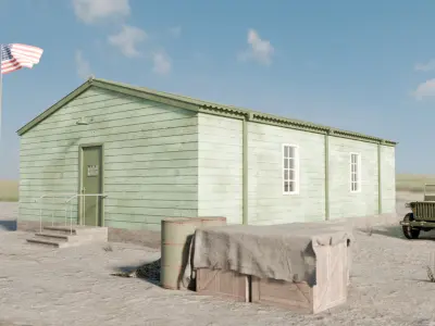Military Barrack 3D model