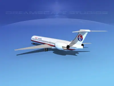 McDonnell Douglas MD-90 China Eastern 3D model
