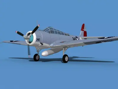 Douglas TBD-1 Devestator V14 3D model