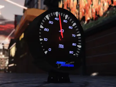 Kit de Relojes Vehiculos Inspirados en Greddy Sirius Low-poly 3D model