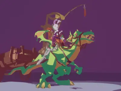 Dragon Low-poly 3D model