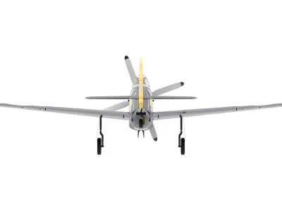 P-51 D MUSTANG  Low-poly 3D model