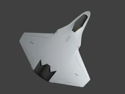 Sixth generation stealth fighter Light and Smart 3D model