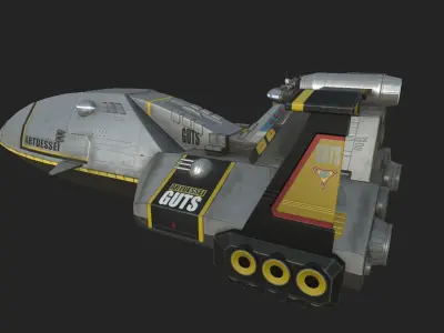 ARTDESSIE ultrman tiga plane aircraft Low-poly 3D model Low-poly 3D model