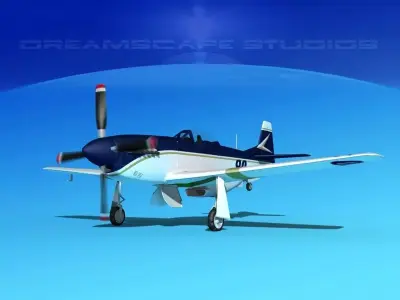 P-51 Mustang Sport V10 3D model