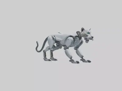 Robot version of a jaguar model 3D model