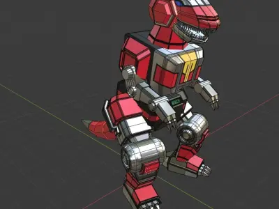 Tyrannosaurus Dinozord - Power Ranger 3D model
