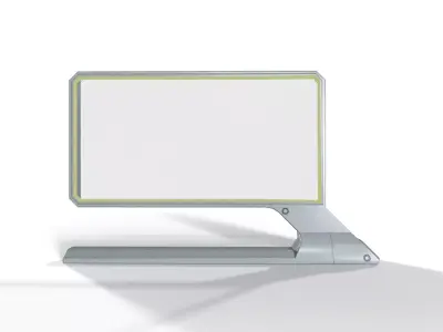 Sci-Fi Projector Screen Low-poly 3D model