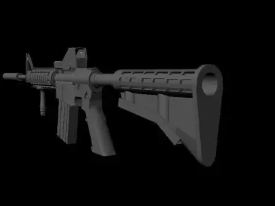 Maverick ar - rifle Free low-poly 3D model
