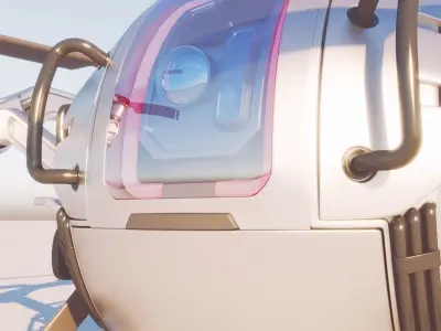 Cargo QuadCopter sci fi 3d model vray 3D model