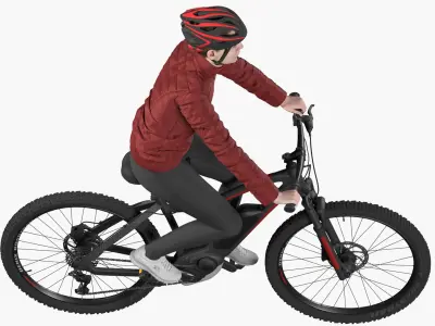 Bicycle Rider 3D model
