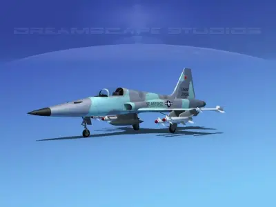 Northrop F-5E Tiger V06 USAF 3D model