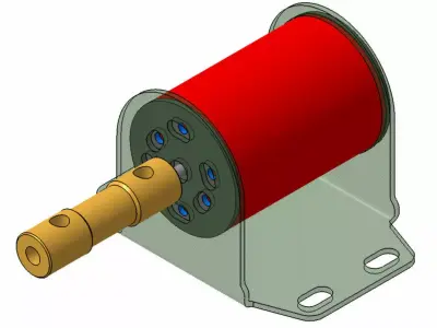 DC MOTOR ASSEMBLY Free 3D model