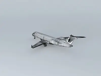 Goldenjet Bombardier CRJ 200 Free 3D model
