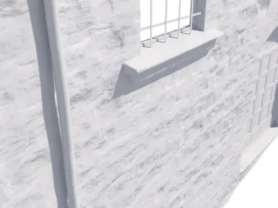 3D Scanned Italian Facade 004 3D model