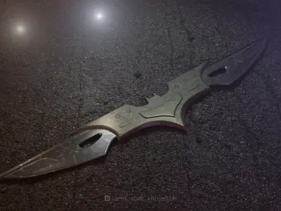 Batman blade Low-poly 3D model
