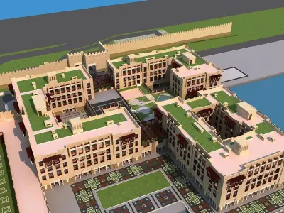 Dubai building 02 3D model