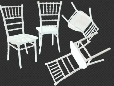 PLASTIC MARQUE CHAIR  3D model