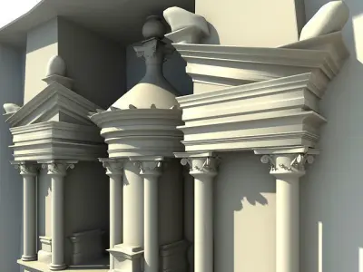 Architecture Petra 3D Model 3D model