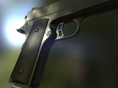 Citadel 1911 9mm Pistol Low-poly 3D model