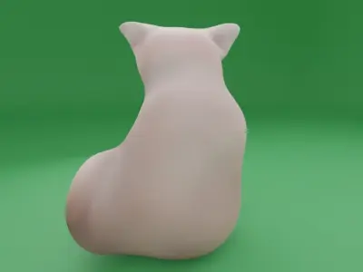 BINGUS 3D Model cat Free low-poly 3D model