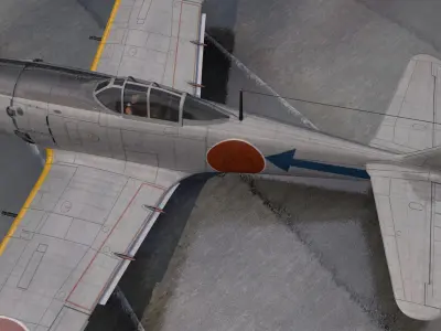 Nakajima Ki-84 Hayate - aka Frank 3D model