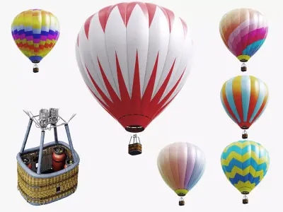 Hot air balloon model 3D model