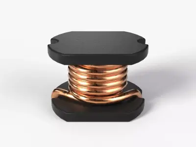 2K PBR Textured Inductor Low-poly 3D model