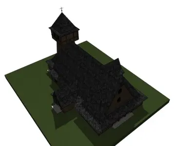 Sanctuary of the Mother of God Shell 3D model