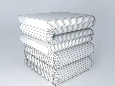 Linens Bent  Bed Sheet Free 3D model